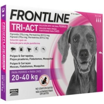 Frontline Tri-Act (Фронтлайн Три-Акт) Капли для собак от 20 до 40 кг