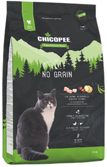 Chicopee (Чикопи) HNL Cat No Grain - Сухой беззерновой корм со свежим (мясом птицы)