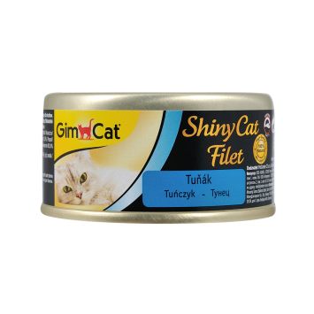 GimCat (ДжимКэт) ShinyCat Filet - Консервированный корм с филе тунца для котов