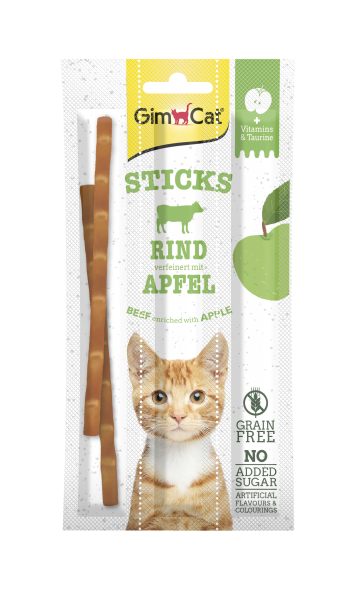 GimCat (ДжимКэт) Superfood Duo-sticks -лакомство для кошек с говядиной 3 шт.