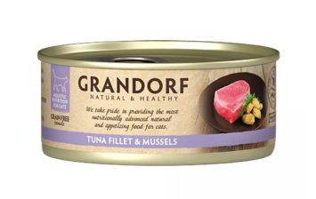Grandorf (Грандорф) Tuna Fillet & Mussels - Влажный корм для кошек филе тунца с мидиями
