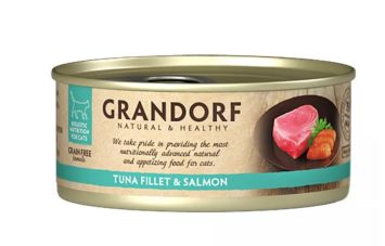 Grandorf (Грандорф) Tuna Fillet & Salmon - Влажный корм для кошек филе тунца с лососем