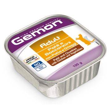 Gemon (Джемон) Cat Adult Pate & Chunkies with Chicken & Vegetables - Влажный корм для взрослых котов с курицей и овощами