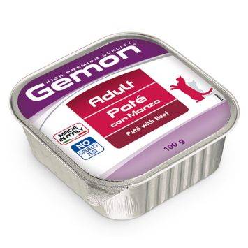 Gemon (Джемон) Cat Adult Pate with Beef - Влажный корм для взрослых котов с говядиной