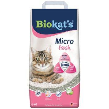 Biokat's (Биокетс) Micro Fresh - Наполнитель комкующийся для кошачьего туалета с ароматом цветов и цитрусовых