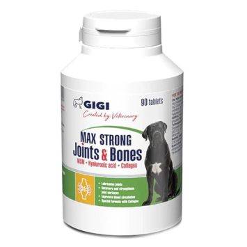 Gigi (Гиги) Max Strong Joints & Bones – Витаминно-минеральный комплекс с коллагеном и гиалуроновой кислотой для укрепления суставов собак