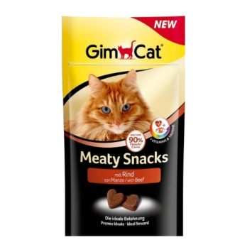 GimCat (Джимпет) Meaty Snacks лакомство - снеки для кошек с говядиной, 35г