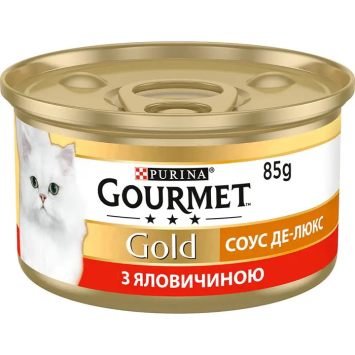 Gourmet Gold (Гурмет Голд) Соус Де-люкс для кошек с говядиной