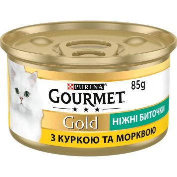 Gourmet Gold (Гурмет Голд) нежные биточки с курицей и морковью