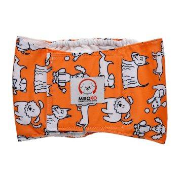 Misoko&Co (Мисоко и Ко) Многоразовый подгузник для кобелей (щенки), coral