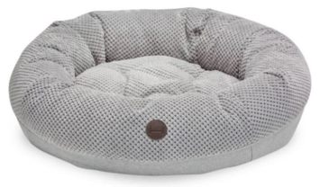 Harley & Cho (Харлі енд Чо) Bagel Silver овальний лежак для котів та собак (сірий)