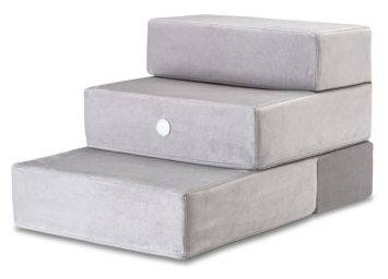 Harley & Cho (Харлі енд Чо) Tetris Gray Velur Double сходинки для собак (сірий)