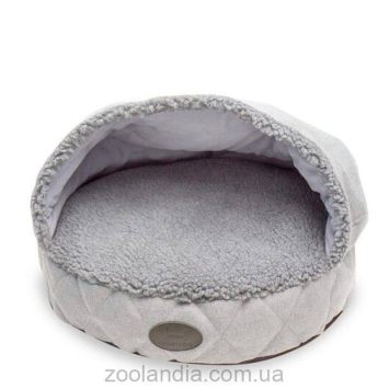 Harley & Cho (Харли энд Чо) Cover Silver - Лежак-норка для собак и кошек (серый)