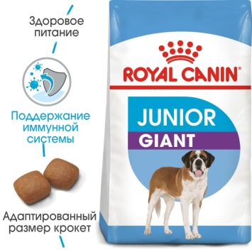 УЦЕНКА!!! 19.10.21 Royal Canin (Роял Канин) Giant Junior - корм для щенков гигантских пород от 8 до 18/24 мес.