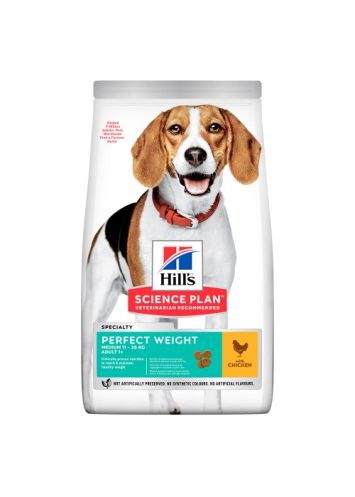 Hills (Хилс) SP Adult Medium Breed Perfect WeightСухой корм с курицей для поддержания идеального веса у взрослых собак средних пород