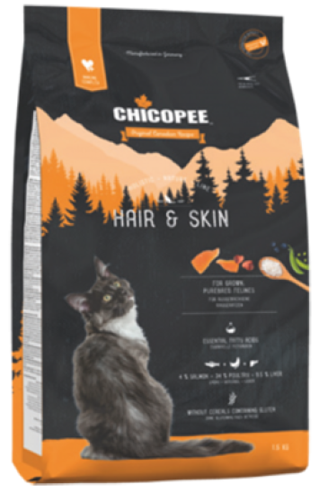 Chicopee (Чікопі) HNL Cat Hair&Skin - Сухий корм для підтримки здоров'я шкіри та вовни