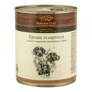 Hubertus Gold (Хубертус Голд) - Консервированный корм для охотничьих собак (кролик/картофель)