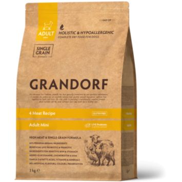 Grandorf (Грандорф) 4 Meat Adult Mini - Сухой корм для взрослых собак малых пород 4 вида мяса
