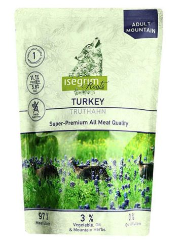 Isegrim (Изегрим) Pouch Roots Turkey Monoprotein – Консервированный корм для взрослых собак (индейка)