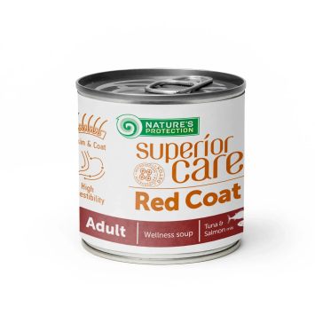 Nature's Protection Superior Care Red Coat Adult Soup Tuna & Salmon - Суп для собак с рыжей окраской с тунцем и лососем