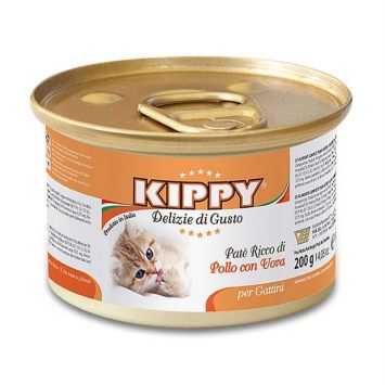 Консервы (Киппи) Kippy Cat паштет, корм для котят телятина