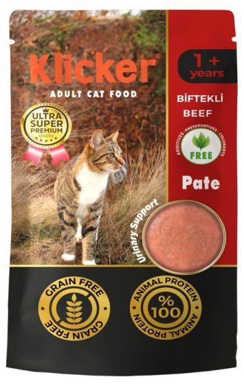 Klicker (Кликер) Cat - Влажный корм для котов с говядиной