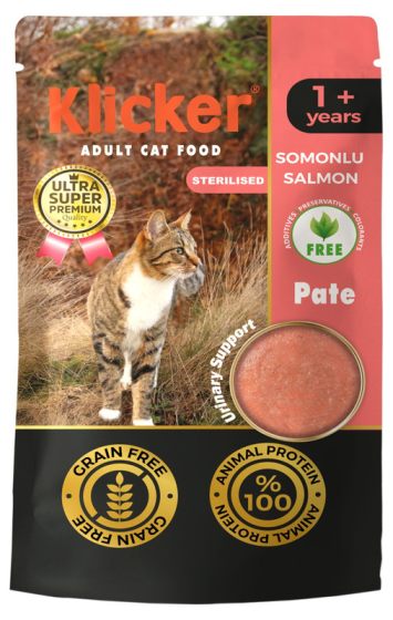 Klicker (Кликер) Cat - Влажный корм для котов с лососем