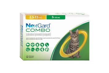 NexGard Combo (Нексгард Комбо) спот-он - Капли на холку от блох, клещей и гельминтов для котов от 2,5 до 7.5 кг