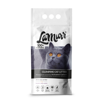 Quattro (Кваттро) La Murr Гипоаллергенный бентонитовый наполнитель для кошачьего туалета с активированным углем, без аромата