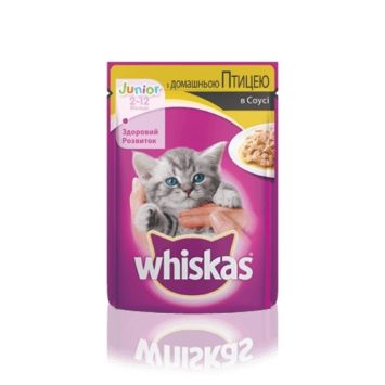 Whiskas (Вискас) для котят курица в соусе, пауч