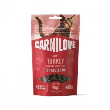 Carnilove (Карнилав) Adult Cat Soft Soft Snack Turkey with Catnip - Беззерновые полувлажные лакомства для взрослых кошек, с индейкой и кошачьей мятой