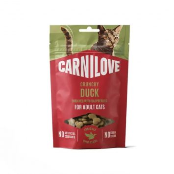 Carnilove (Карнилав) Cat Crunchy Snack Duck with Raspberries - Беззерновые лакомства для взрослых кошек, с уткой и малиной