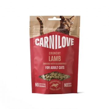 Carnilove (Карнилав) Cat Crunchy Snack Lamb with Blackberries - Беззерновые лакомства для взрослых кошек, с ягнёнком и ежевикой