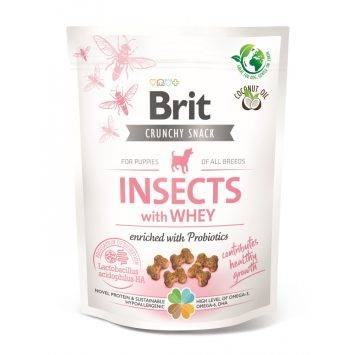 Brit Care Dog Crunchy Cracker Puppy Insects  - Лакомства для щенков для роста, (насекомые, сыворотка и пробиотики)
