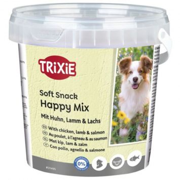 Trixie (Тріксі)Soft Snack Happy Mix - Ласощі для собак з куркою ягнятком та лососем 500гр