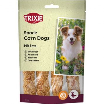 Trixie (Трикси) Premio Corn Dogs - Лакомство для собак с уткой и сыромятной кожей