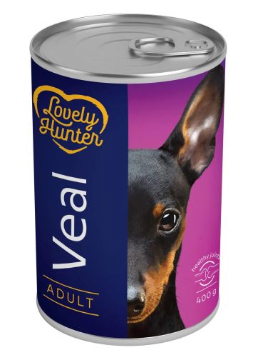 Lovely Hunter (Лавли Хантер) Adult veal – Консервированный корм для взрослых собак (телятина)