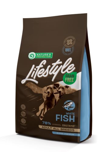 N P Lifestyle Grain Free White Fish Adult All Breeds - Сухой беззерновой корм для взрослых собак всех пород (с мясом рыбы)