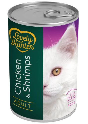 Lovely Hunter (Лавли Хантер) Adult Chicken and Shrimps – Консервированный корм для взрослых кошек (курица/креветка)