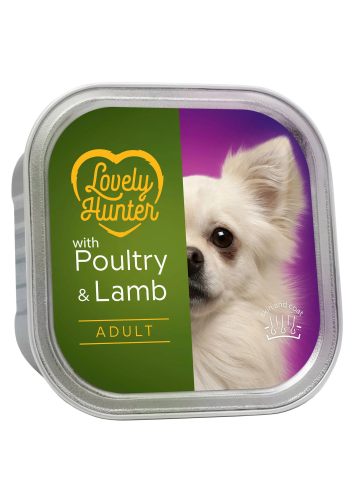 Lovely Hunter (Лавли Хантер) Adult Poultry and Lamb – Консервированный корм для взрослых собак (птица/ягненок)