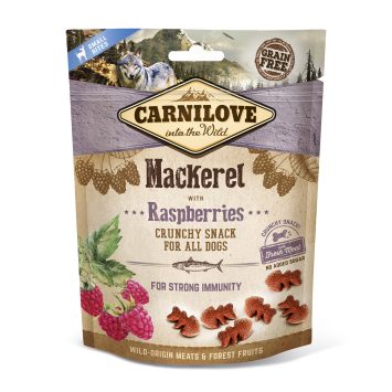 Carnilove (Карнилав) Dog Crunchy Snacks Mackerel with Raspberries Лакомство для собак скумбрия, малина