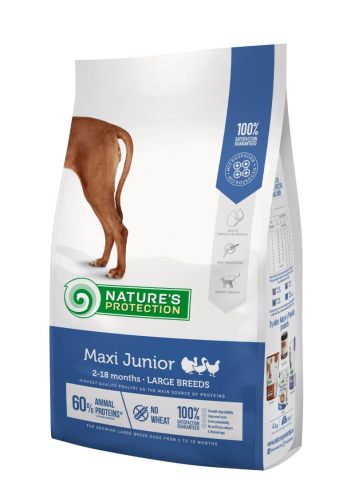 Nature's Protection Maxi Junior Large Breeds - Сухой корм для щенков собак крупных пород (с курицей)