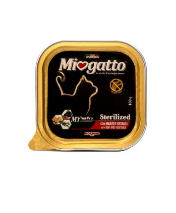 Morando (Морандо) Miogatto Sterilized Beef and Vegetables - для взрослых стерилизованных котов и кошек с говядиной и овощами