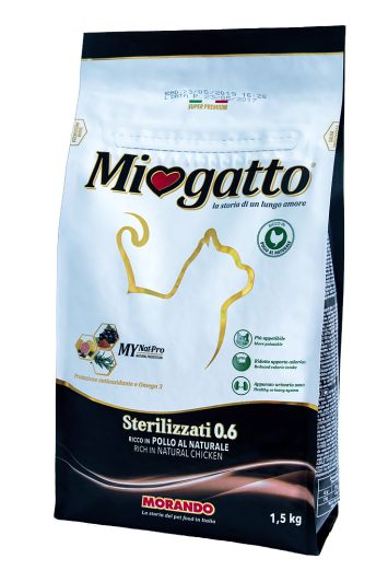 Morando (Морандо) Miogatto Sterilizzati - корм для стерилизованных кошек от 1 года 10 кг