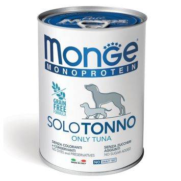 Monge (Монж) Monoprotein Dog Solo Tuna 100% - Влажный монопротеиновый корм для собак с тунцом