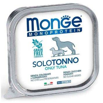 Monge (Монж) Monoprotein Dog Solo Tuna 100% - Влажный монопротеиновый корм для собак с тунцом