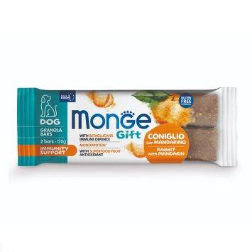 Monge (Монж) Gift Dog Immunity Support Granola Bar Rabbit - Лакомство для собак с кроликом и мандарином