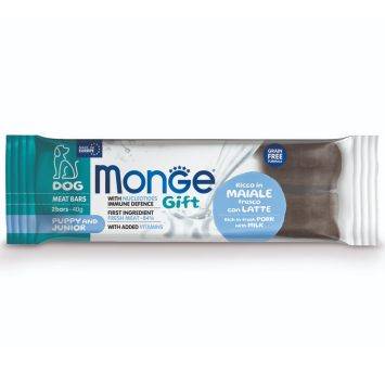 Monge (Монж) Gift Dog Puppy and Junior Meat Bar Pork - Лакомство для щенков со свининой и молоком