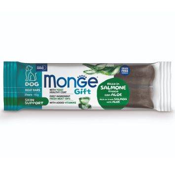 Monge (Монж) Gift Dog Skin support Meat Bar Salmo - Лакомство для собак с лососем и алоэ