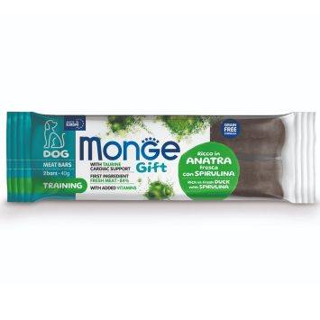 Monge (Монж) Gift Dog Training Meat Bar Duck - Лакомство для собак с уткой и спирулиной